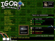 [Main menu screen]